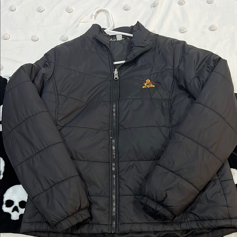 Vintage Anheuser-Busch Black Puffer Jacket